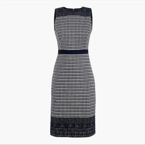 JCrew Blue White Check Dress